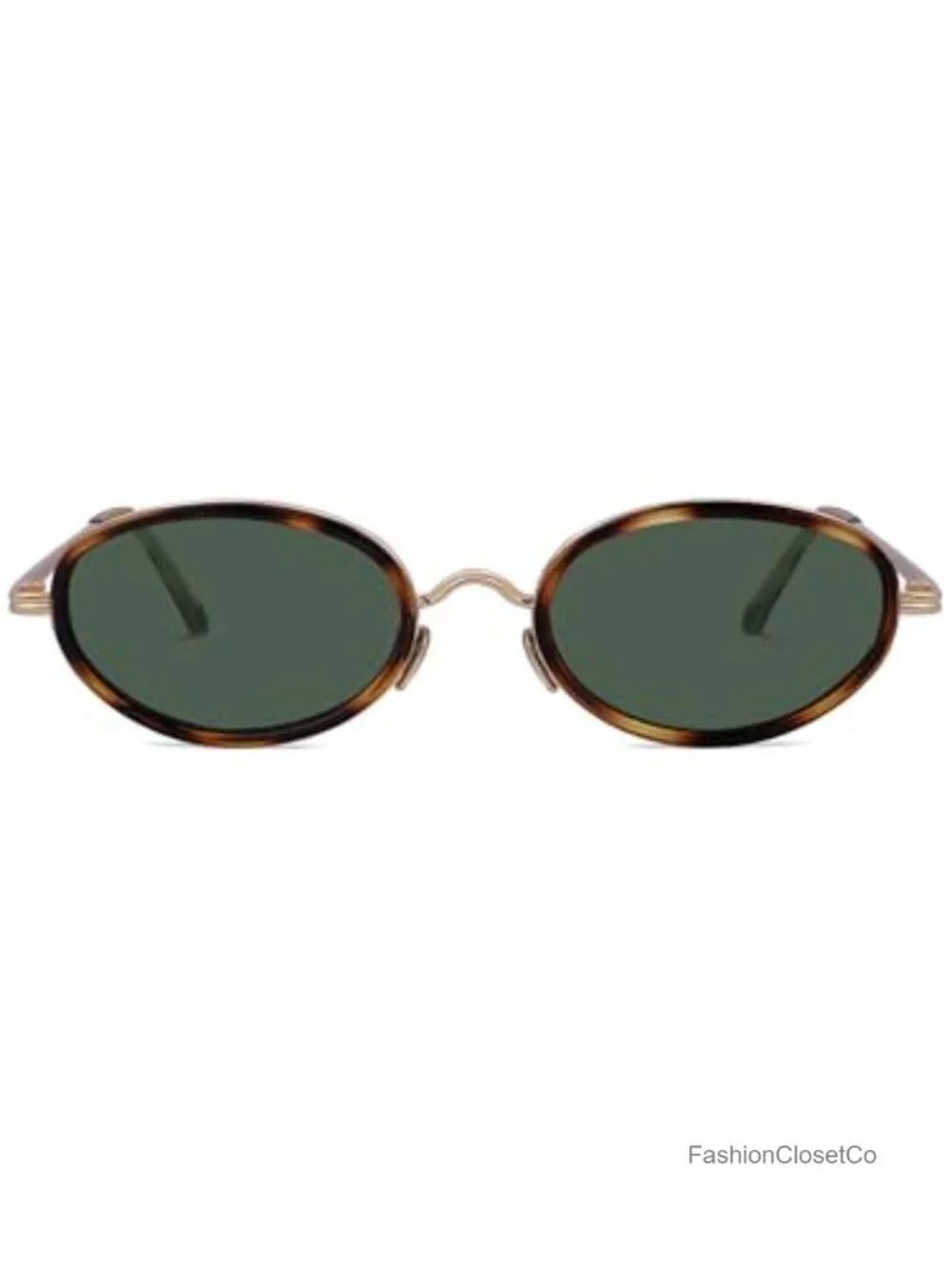 Small Retro Oval Sunglasses UV400 Protection Metal Frame